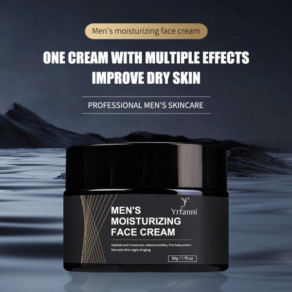 Teissuly Men Oil Control Matte Cream Moisturizing Water Oil Blending Softening Skin Care Men's Face Cream 50g - 8