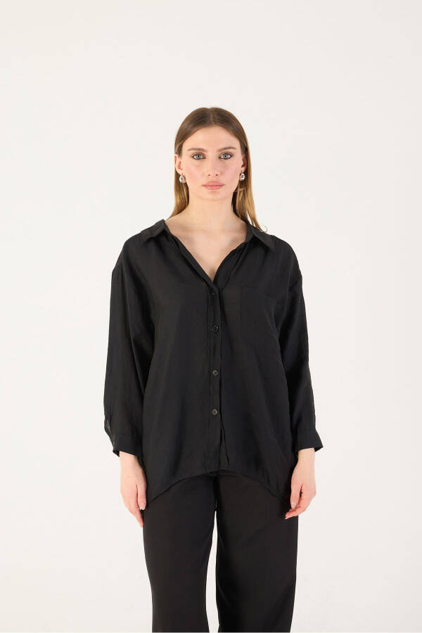 Tek Cepli Oversize Ko'ylak G4612-z2 - 4