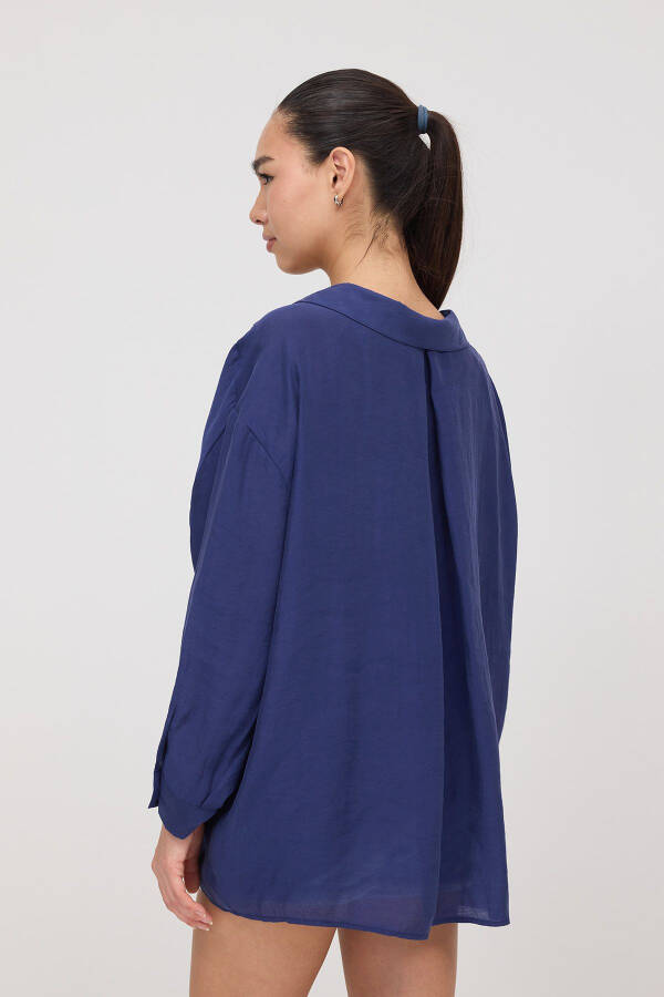 Tek Cepli Oversize Ko'ylak G4612-Z2 - 5