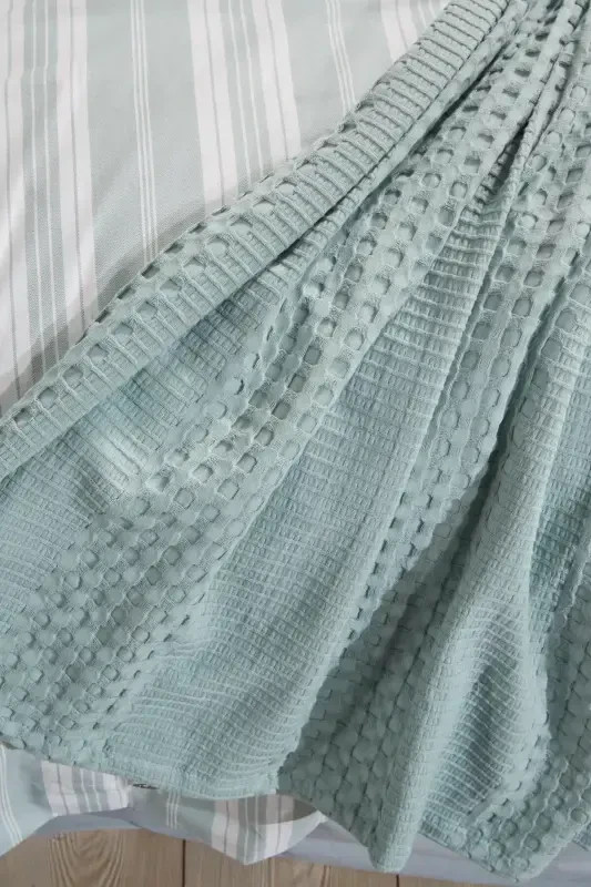 TEK KİŞİLİK 3 PARÇA PİKE SETİ ESTİVO Yeşil-yeşil - 4