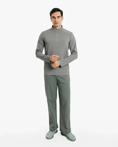 Tech Gear Half-Zip Longsleeve - GREY - 9