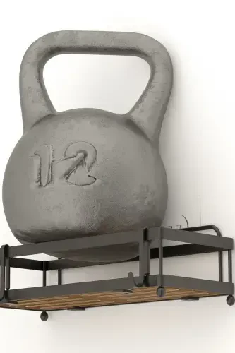 Teknotel Organizer Shampoo Holder with Hooks 2-Compartment Bathroom - 3