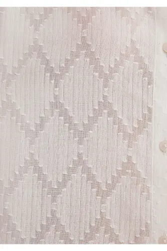 Текстурированная Экрю Рубашка Свободного Кроя / Широкий Крой 121 - 7