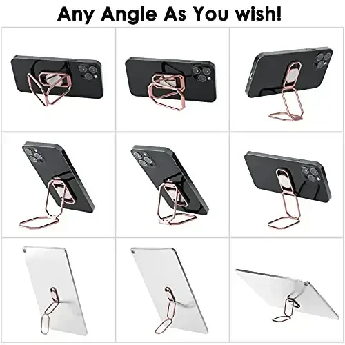 Telefon Uzuqligi Tutgichi Barmoq Standarti, 360° Aylanishli Metall Telefon Tutgichi Magnit Avtomobil O'rnatish Uchun Yig'iladigan Mobil Telefon Stendlari Aksariyat Smartfonlar Bilan Mos Keling - 3