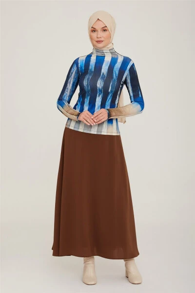 Телогрейка с рисунком Armine 22K3206 Фиолетовый - ARMINE