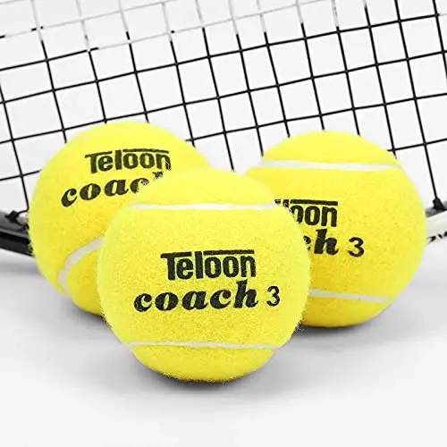 Teloon Pressure Training Tennis Balls-12 or 18 Count-Mesh Carry Bag，4 Colors Available，Pressureless Training Exercise Tennis Balls for Beginners. - 3