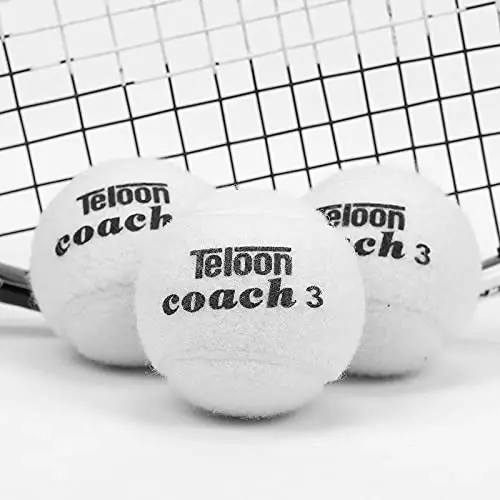 Teloon Pressure Training Tennis Balls-12 or 18 Count-Mesh Carry Bag，4 Colors Available，Pressureless Training Exercise Tennis Balls for Beginners. - 3
