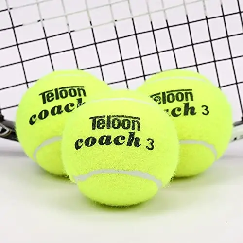 Teloon Pressure Training Tennis Balls-12 or 18 Count-Mesh Carry Bag，4 Colors Available，Pressureless Training Exercise Tennis Balls for Beginners. - 3