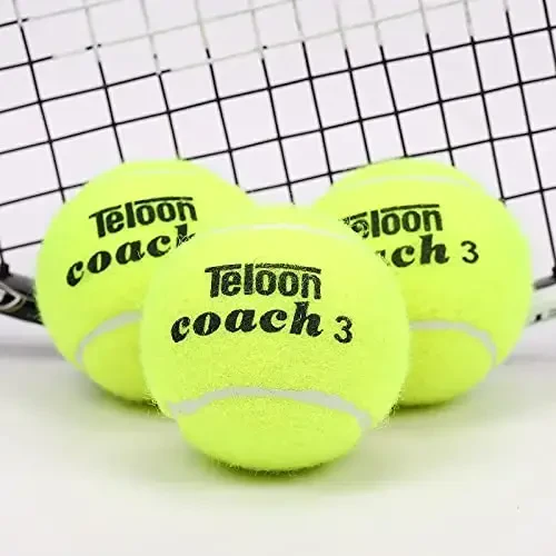 Teloon Pressure Training Tennis Balls-12 or 18 Count-Mesh Carry Bag，4 Colors Available，Pressureless Training Exercise Tennis Balls for Beginners. - 3