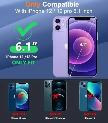 Temdan Case Designed for iPhone 12 Case/Designed for iPhone 12 Pro Case -Clear - 2