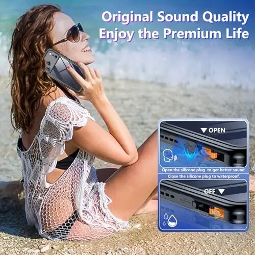 Temdan Compatible with iPhone 17 Pro Case,Waterproof Built-in Screen & Camera Protector IP68 Underwater Full Body 17FT Military Dropproof Shockproof Phone Case 6.3
