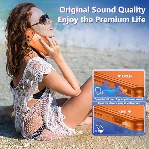 Temdan Compatible with iPhone 17 Pro Max Case,Waterproof Built-in Screen & Camera Protector IP68 Underwater Full Body 17FT Military Dropproof Shockproof Phone Case 6.9