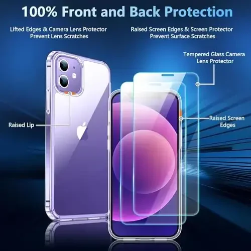 Temdan Case Designed for iPhone 12 Case/Designed for iPhone 12 Pro Case -Clear - 3
