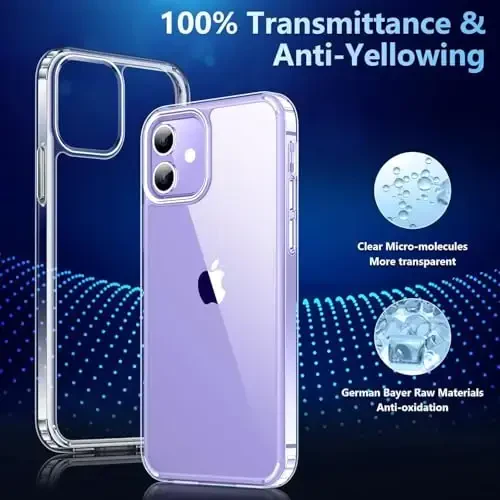 Temdan Case Designed for iPhone 12 Case/Designed for iPhone 12 Pro Case -Clear - 4