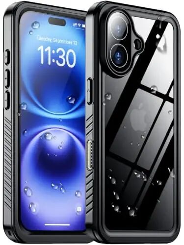 Temdan Designed for iPhone 16 Case Waterproof,Built-in Screen & Camera Protector Full Body Shockproof IP68 Underwater Dustproof Dropproof Phone Case for iPhone 16 6.1