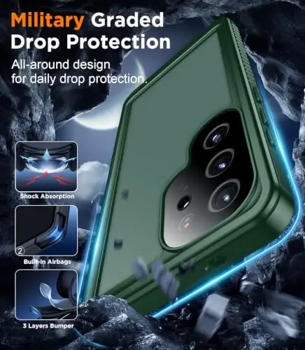Temdan Designed for Samsung Galaxy S25 Ultra Case Waterproof, Built-in Lens & Screen Protector Military Grade Shockproof Dropproof IP68 Underwater Full Body Phone Case for Galaxy S25 Ultra 6.9
