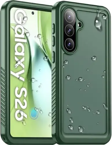 Temdan Designed for Samsung Galaxy S26 Case Waterproof, Built-in Lens & Screen Protector Military Shockproof Dropproof IP68 Underwater Full Body Phone Case for Galaxy S26 5G 6.3
