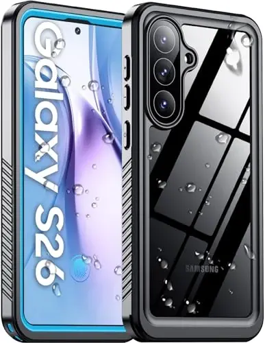 Temdan Designed for Samsung Galaxy S26 Case Waterproof, Built-in Lens & Screen Protector Military Shockproof Dropproof IP68 Underwater Full Body Phone Case for Galaxy S26 5G 6.3