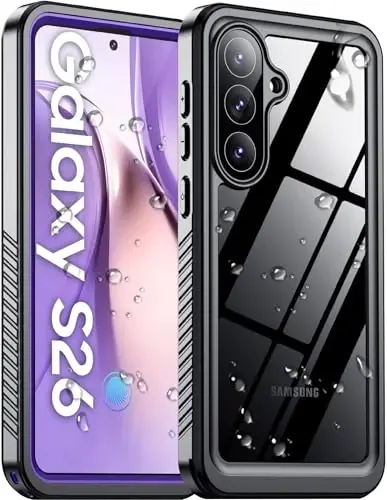 Temdan Designed for Samsung Galaxy S26 Case Waterproof, Built-in Lens & Screen Protector Military Shockproof Dropproof IP68 Underwater Full Body Phone Case for Galaxy S26 5G 6.3