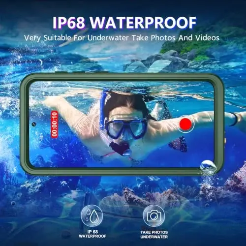 Temdan Designed for Samsung Galaxy S26 Plus Case Waterproof, Built-in Lens & Screen Protector Military Grade Shockproof Dropproof IP68 Underwater Full Body Phone Case for Galaxy S26 Plus 6.7
