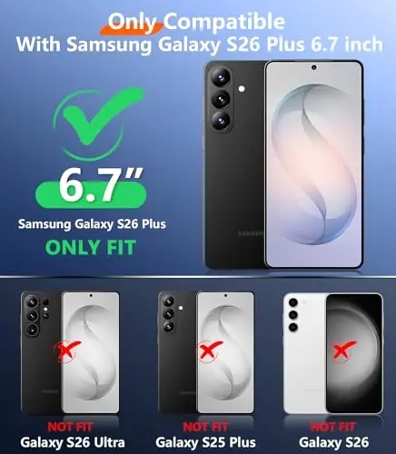 Temdan Designed for Samsung Galaxy S26 Plus Case Waterproof, Built-in Lens & Screen Protector Military Shockproof Dropproof IP68 Underwater Full Body Phone Case for Galaxy S26 Plus 5G 6.7