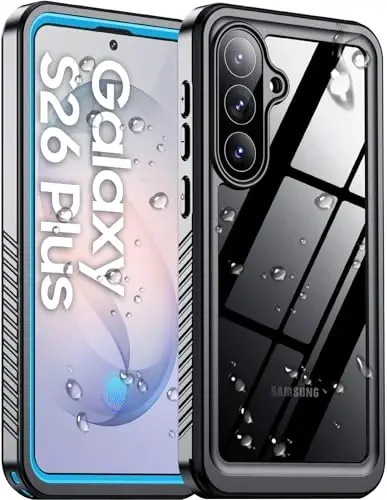 Temdan Designed for Samsung Galaxy S26 Plus Case Waterproof, Built-in Lens & Screen Protector Military Shockproof Dropproof IP68 Underwater Full Body Phone Case for Galaxy S26 Plus 5G 6.7