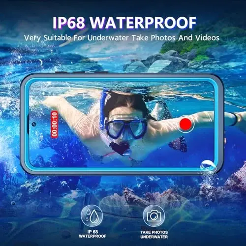 Temdan Designed for Samsung Galaxy S26 Plus Case Waterproof, Built-in Lens & Screen Protector Military Shockproof Dropproof IP68 Underwater Full Body Phone Case for Galaxy S26 Plus 5G 6.7