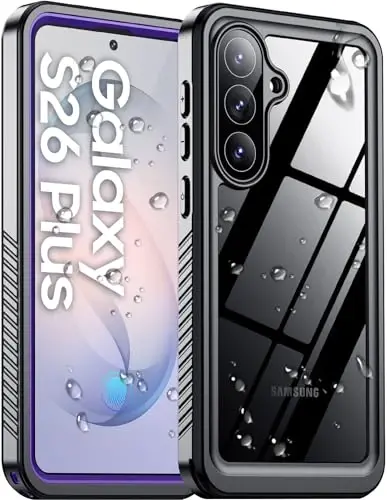 Temdan Designed for Samsung Galaxy S26 Plus Case Waterproof, Built-in Lens & Screen Protector Military Shockproof Dropproof IP68 Underwater Full Body Phone Case for Galaxy S26 Plus 5G 6.7