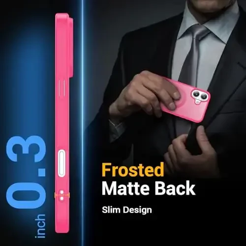 Temdan for iPhone 16 Plus Case, Magsafe bilan mos, sarg'ayishga qarshi, harbiy darajadagi himoya, zarbaga chidamli ingichka magnit telefon qopqog'i, atirgul - 5