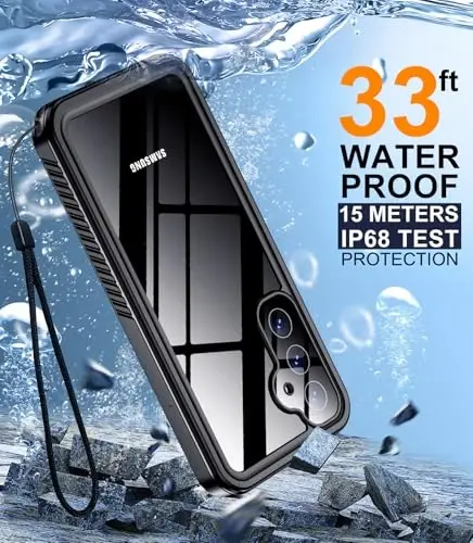Temdan for Samsung Galaxy S24 FE Case Waterproof, [Military-Grade Drop Protection] [IP68 Underwater] Full Body Heavy Duty Rugged Shock-Proof Case for S24 FE 6.7''-Green - TEMDAN (1)