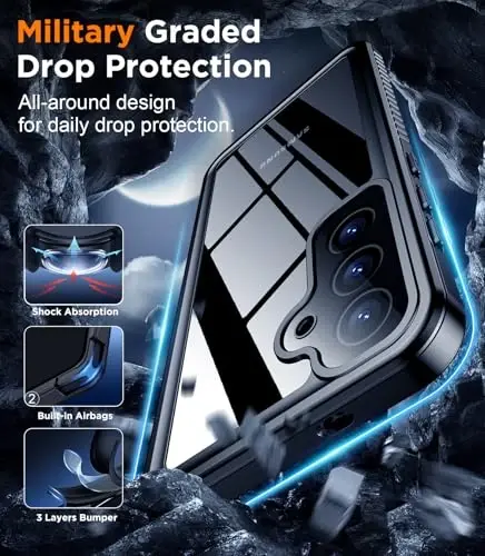 Temdan for Samsung Galaxy S25 FE Case Waterproof, [Military-Grade Drop Protection] [IP68 Underwater] Full Body Heavy Duty Rugged Shock-Proof Case for S25 FE 6.7 Inch Green - 3