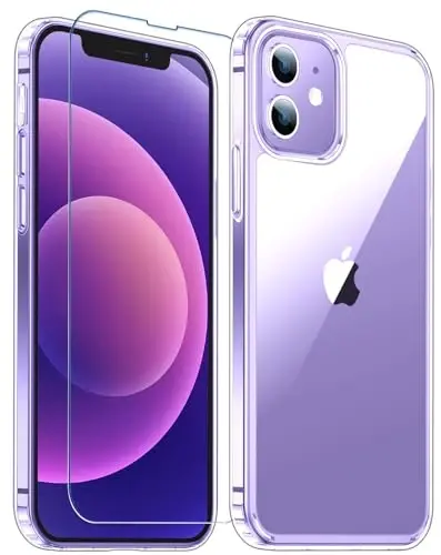 Temdan Case Designed for iPhone 12 Case/Designed for iPhone 12 Pro Case -Clear 