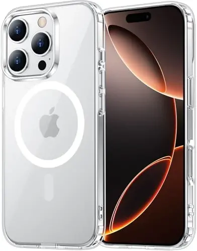 Temdan iPhone 16 Pro Max uchun g‘ilof, Magsafe bilan mos, sarg‘ayishga qarshi, harbiy darajadagi himoya, zarbaga chidamli ingichka magnitli telefon g‘ilofi, shaffof - 5