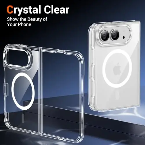 Temdan Magnetic for iPhone Duo Case, Compatible with Magsafe, Clear | Anti-Yellowing, Military-Grade Protection, Shockproof Slim Magnetic Phone Case - 5
