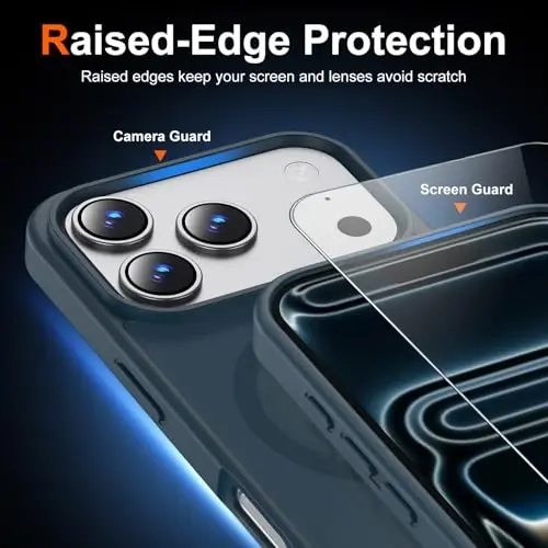 Temdan Running Armband for iPhone 17 Pro Case,Drak Blue | with Card Slot & Key Pockets, Sports Arm Bands Cell Phone Holder Fit Up to 6.3 Inches Phone - 5