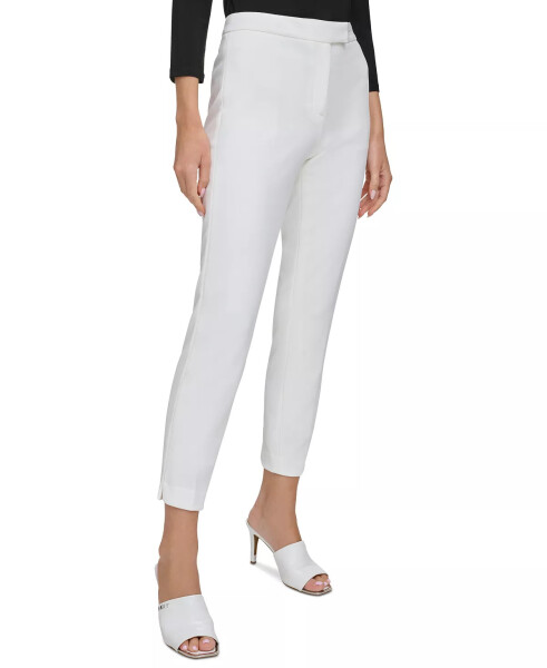 Essential Slim Leg Ankle Pants-Ivory - 3
