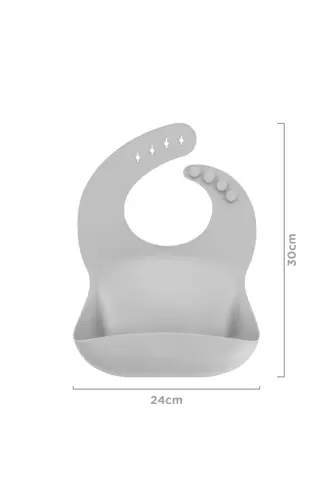 Silikon Önlük- Basıcs Powder Grey - 14