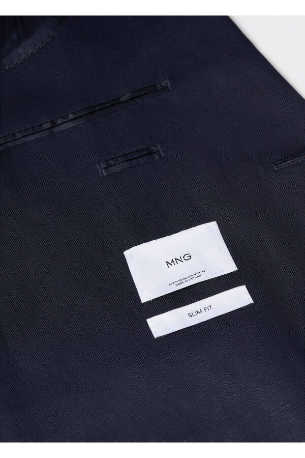 Тёмно-синий мужской блейзер 57040547 - 5