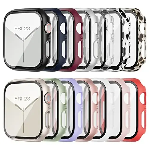anotch Apple Watch 42mm Series 3/2/1 Case with Tempered Glass Screen Protector, 14 Pack 