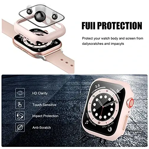anotch Apple Watch 42mm Series 3/2/1 Case with Tempered Glass Screen Protector, 14 Pack - 4