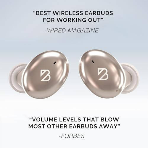 Tempo 30 Wireless Earbuds for Small Ears with Premium Sound, Comfortable Bluetooth Ear Buds for Women and Men, Gold Earphones for Small Ear Canals with Mic, IPX7 Sweatproof, Long Battery, Loud Bass - 14