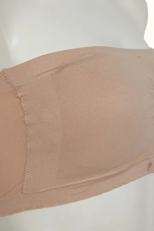 Ten Rengi Basic Straplez Balensiz Sütyen - Ten - 6