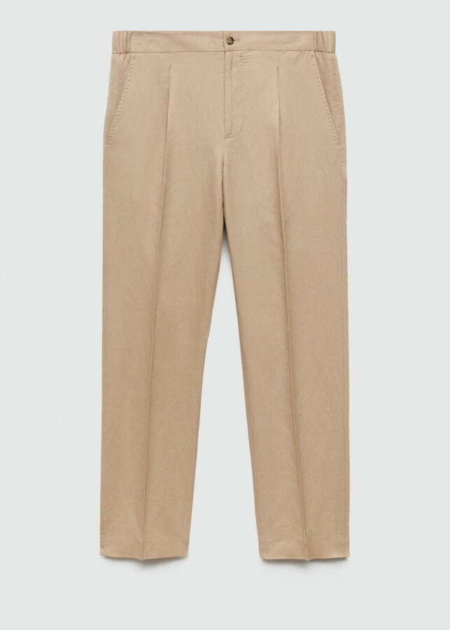 Tencel Linen Pleated Pants - 11