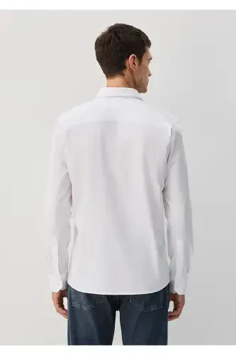Tencel TM White Shirt Slim Fit / Narrow Cut 021157 - 4