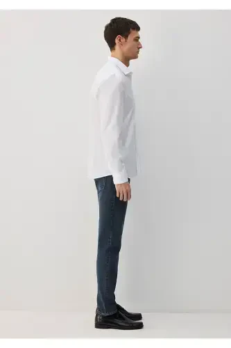 Tencel TM White Shirt Slim Fit / Narrow Cut 021157 - 5