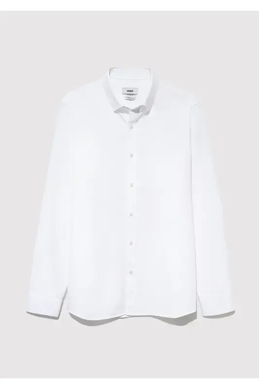 Tencel TM White Shirt Slim Fit / Narrow Cut 021157 - 8