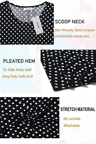 Tencole 3/4 Sleeve Shirts for Women Dressy Tunic Tops Casual Wear with Floral - 4