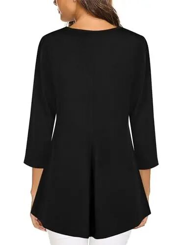 Tencole Womens 3/4 Sleeve Tunic Tops Business Casual Dressy Flowy Loose Fit | Lightweight fabric skims tummy, pairs with leggings or jeans, Wrinkle-free, easy care for office, church, travel, vacation - 5