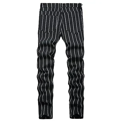 TENGINE Erkaklar uchun katakli shim, Erkaklar uchun tor Slim fit Chinos Golf Business Casual shim - 2