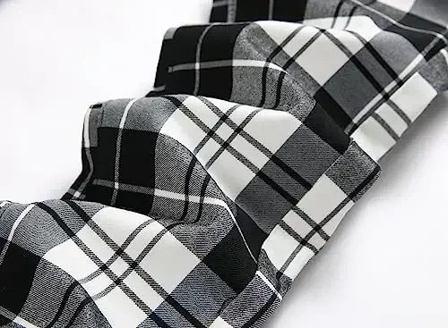 TENGINE Erkaklar uchun katakli shim, erkaklar uchun tor stretch slim fit chinos golf biznes ko'ylagi kundalik shimlar - 4